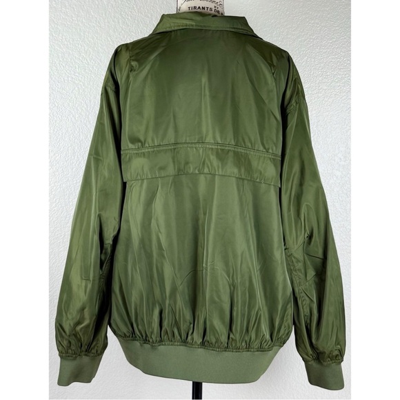Free People We The Free Here Right Now Green Bomber Jacket, size Large - Picture 7 of 13